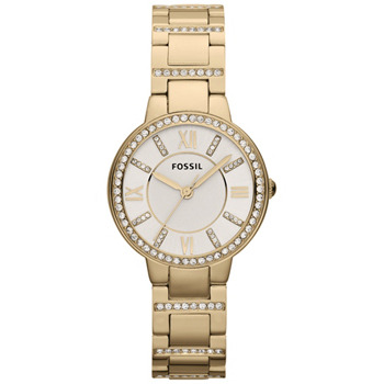 Fossil VIRGINIA Gold-Tone Ladies Watch with Crystals