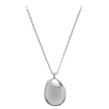 Skagen SEA GLASS Silver-Tone Crystal Necklace