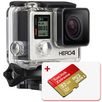 GoPro Camera Bundle: HERO4 Black + SanDisk 32GB