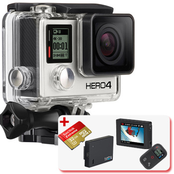 GoPro Camera Bundle: HERO4 Black + Accessories