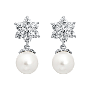 Pica LéLa Snow White Pearl Earrings