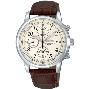 Seiko SNDC31P1 Gents Chronograph with Leather Strap