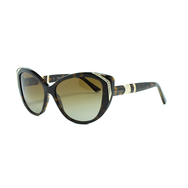 BVLGARI MVSA BV8151BM Women's Crystal Cat-Eye SunglassesImage