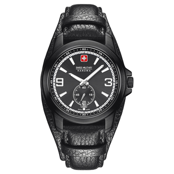 Swiss Military Hanowa CAPTURE Gents Watch, Black Leather