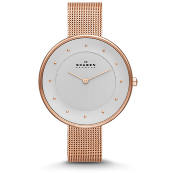 Skagen GITTE Ladies Watch with Mesh Bracelet, Rose Gold