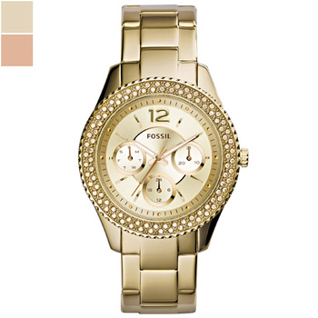 Fossil STELLA Gold-Tone Ladies Multifunction Watch