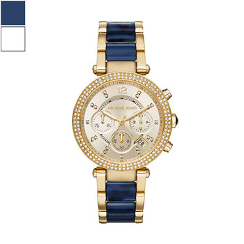 Michael Kors PARKER Ladies Chronograph with Steel/Acetate