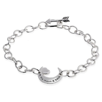 Mia's Heart & Moon Love Bracelet