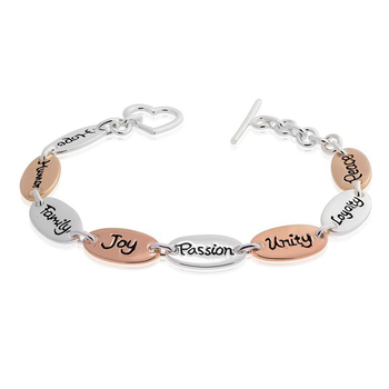 Mia's Cheerful Wording Bracelet