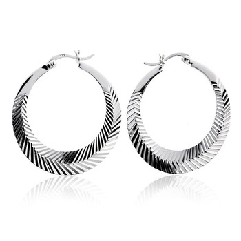 Mia's Feather Hoop Earrings