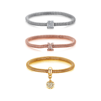 Buckley London SPARKLE Mesh Bracelet Pack of 3