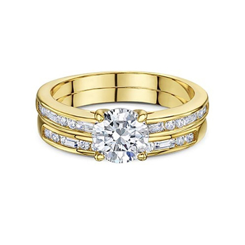 Buckley London DUET Gold Ring