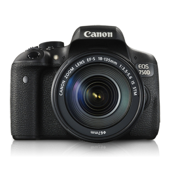 Canon EOS 750D DSLR Camera 18-135 IS STM Lens Kit