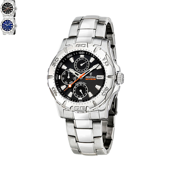 Festina SPORT Gents Multifunction Watch with Steel Bracelet