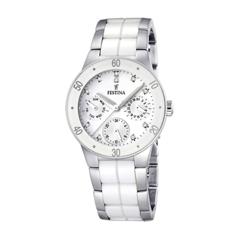 Festina Ladies Multifunction Watch with Ceramic Strap