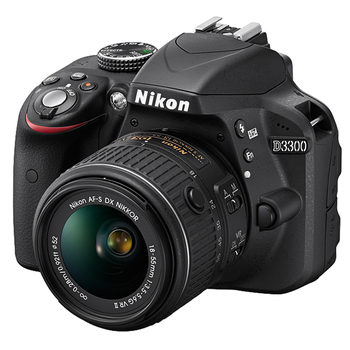 Nikon D3300 DX-Format DSLR Camera w/ AF-P 18-55 VR Lens